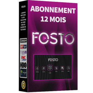 Abonnement FOSTO IPTV 12 mois